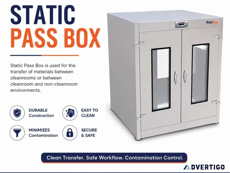 Static pass box cleanroom equipment manufacturer
