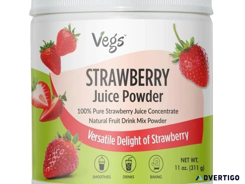 Strawberry juice powder