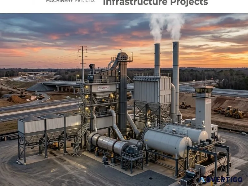 Reliable asphalt batch plants designed for large scale