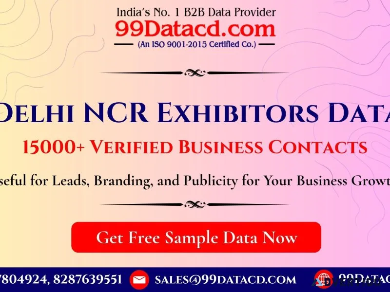 Delhi ncr exhibitors data 15000 verified business contacts