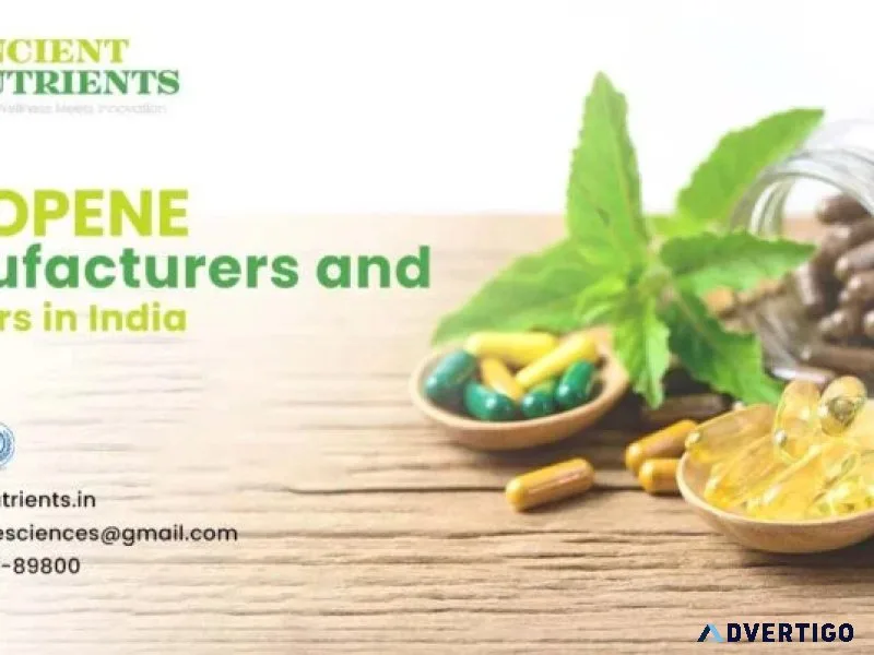 Lycopene suppliers manufacturers in india