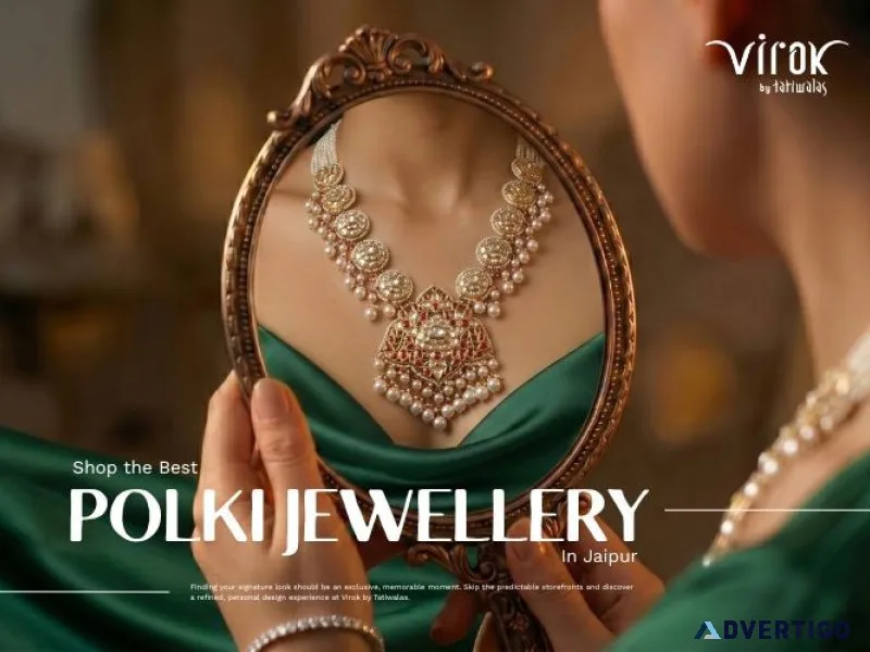 Shop the best polki jewellery in jaipur virok by tatiwalas