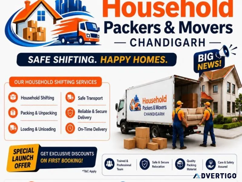 Best household packers and movers in chandigarh trusted home