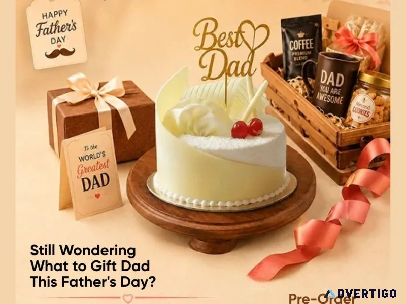 Still wondering what to gift dad this fathers day premium cake