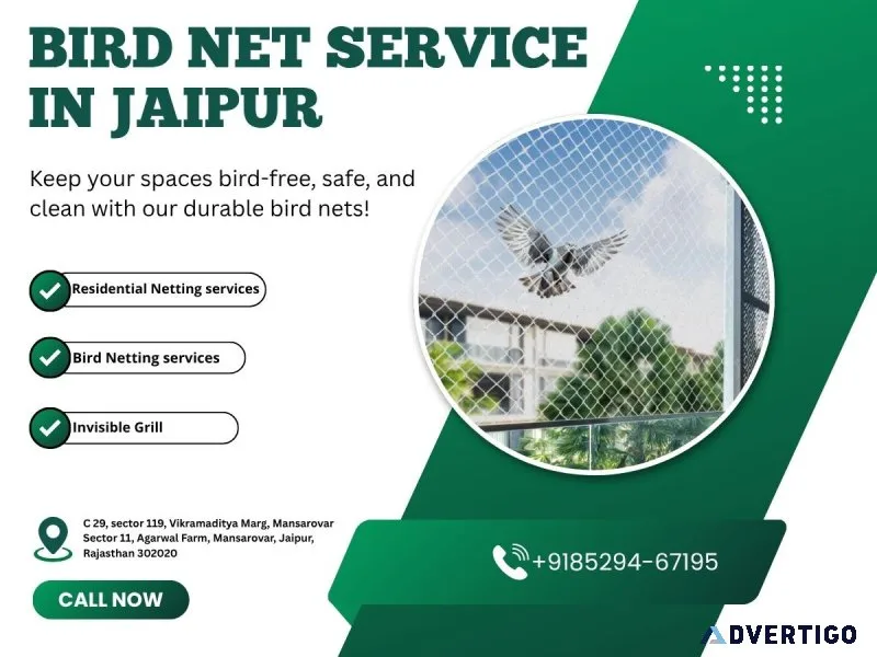 Bird net services in jaipur for balcony