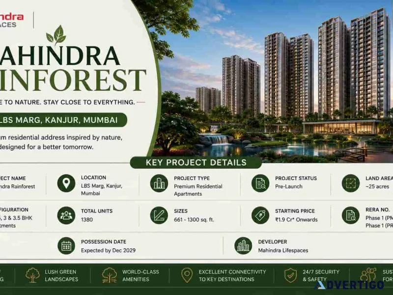 Mahindra Rainforest Bhandup Premium Homes in Mumbai