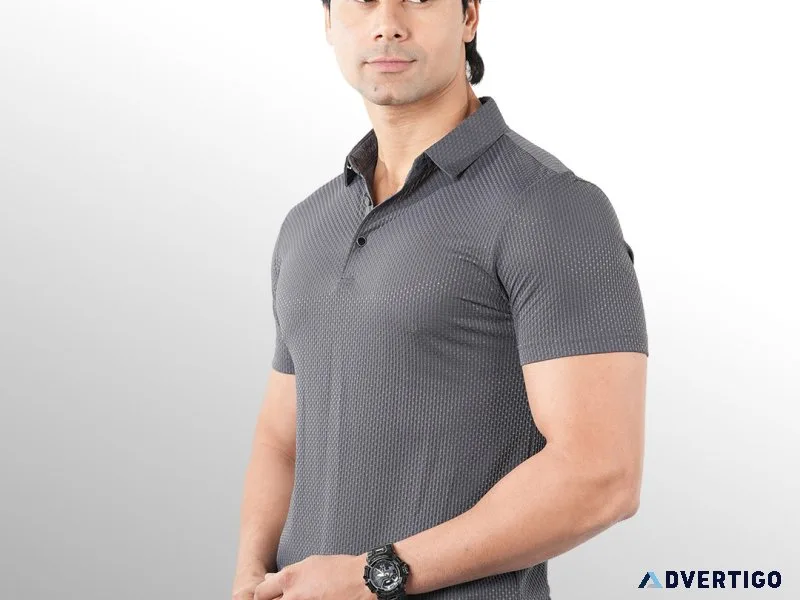 Lightweight polo tshirt for maximum comfort