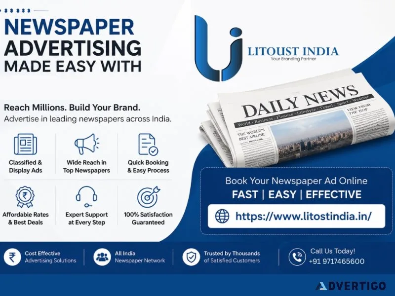 Best newspaper advertising agency near me budget ad booking se