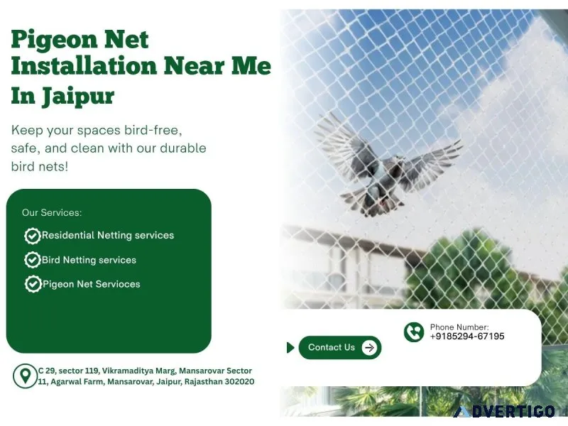 Trusted pigeon net services near me in jaipur