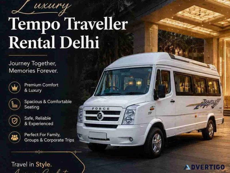Luxury tempo traveller rental delhi