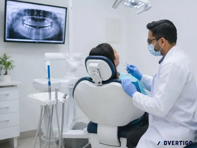 One dentall tooth replacement with prosthodontics