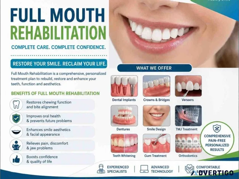 Full mouth rehabilitation in navrangpura