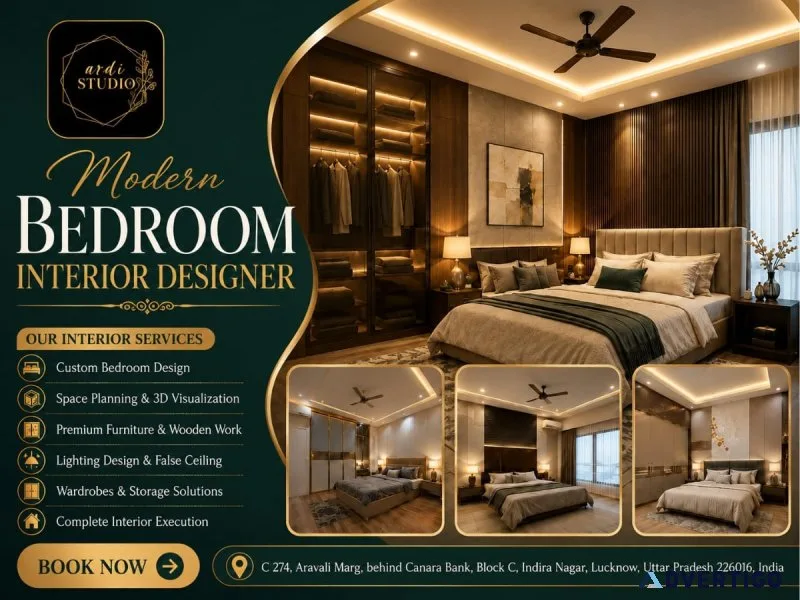 Luxury modern bedroom interior design