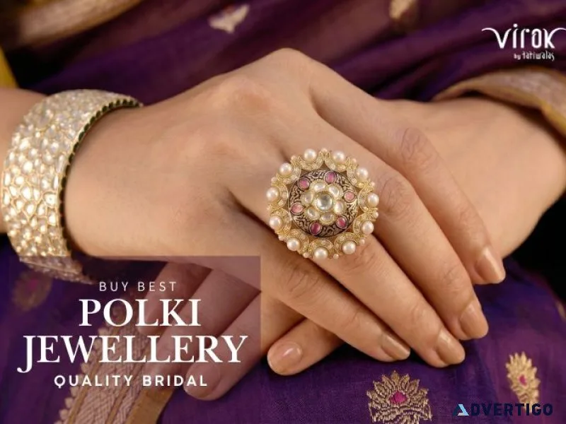 Buy best quality bridal polki jewellery