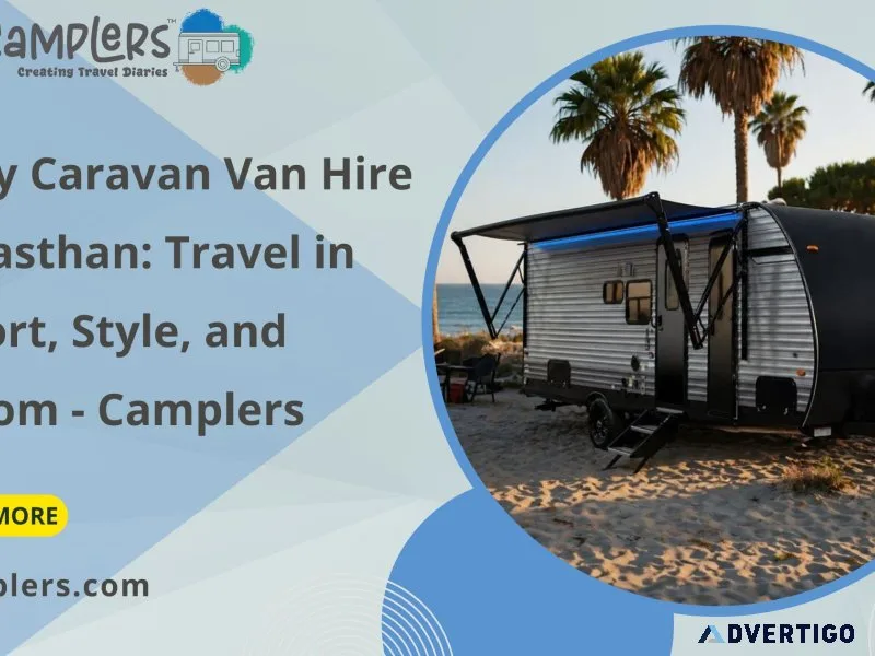 Luxury caravan van hire in rajasthan travel in comfort style
