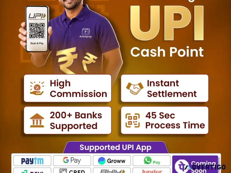 Best upi cash point service provider in india