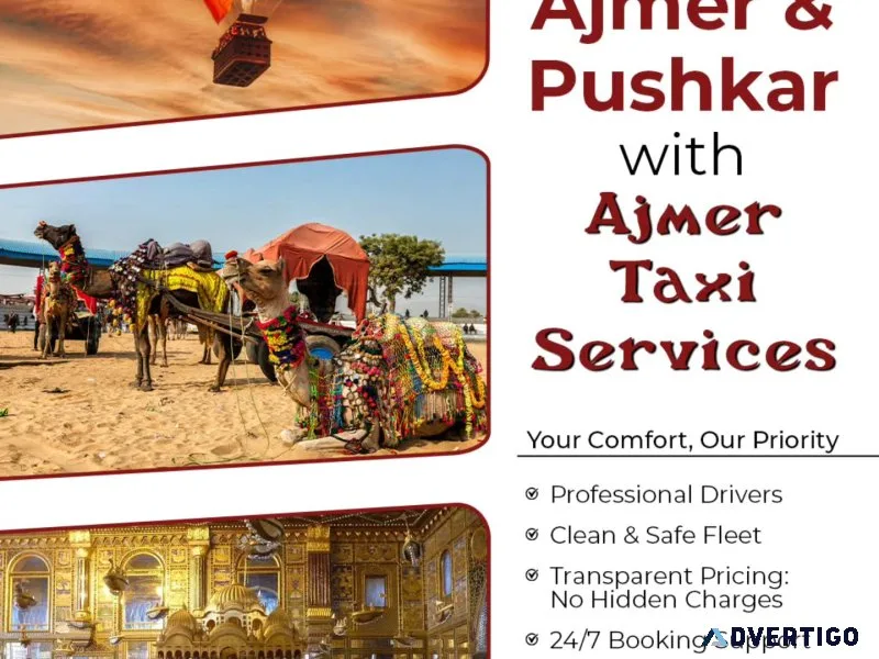 24x7 cab service ajmer reliable taxi booking in ajmer ajmer