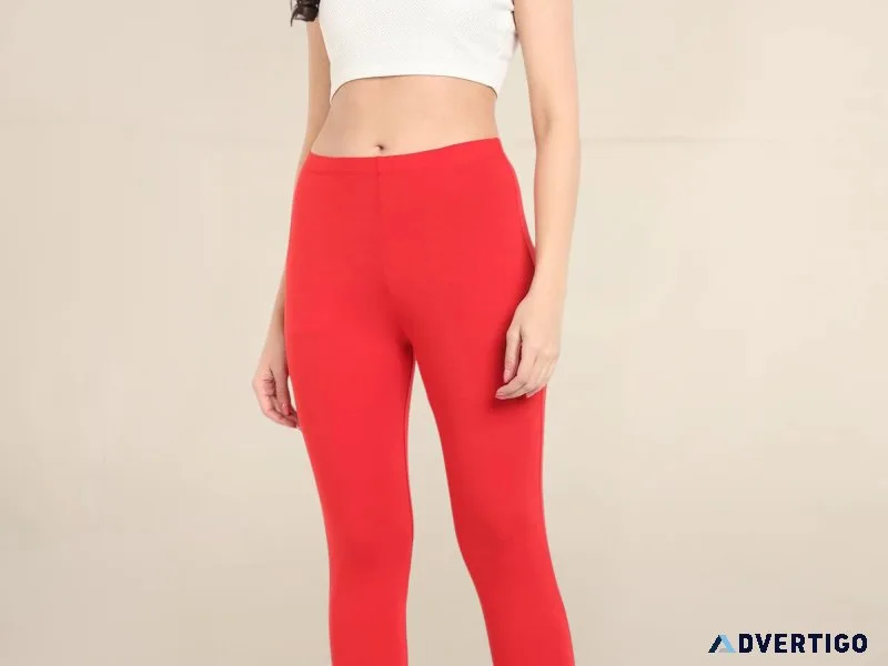 Ultrasoft cotton stretch ankle leggings onesky premium