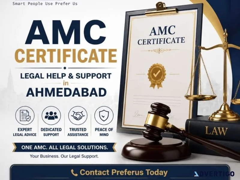 Amc certificate legal help and support in ahmedabad preferus