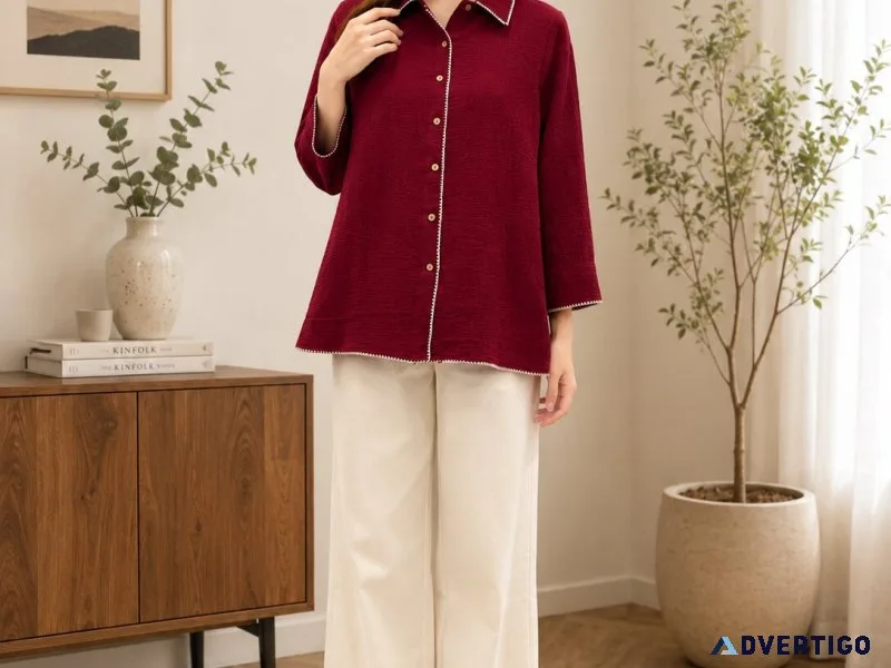 Buy embroidery tops online with modern and traditional fashion s