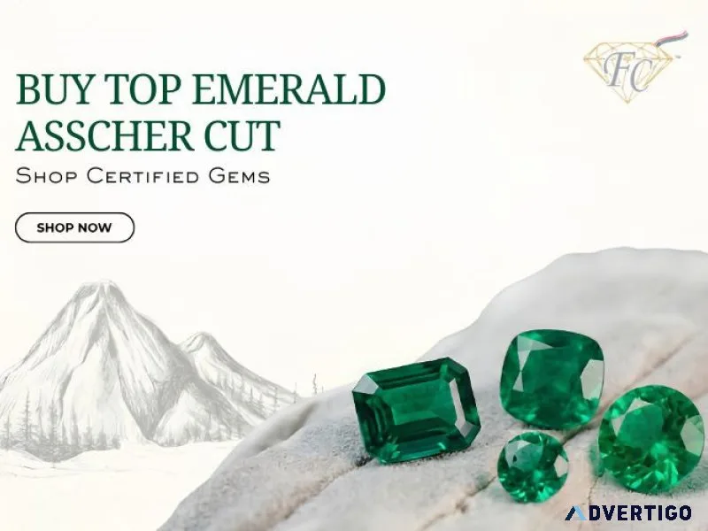 Buy top emerald asscher cut shop certified gems