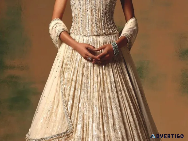 Buy Designer Corset Lehengas Online in USA Basanti Kapde Aur K
