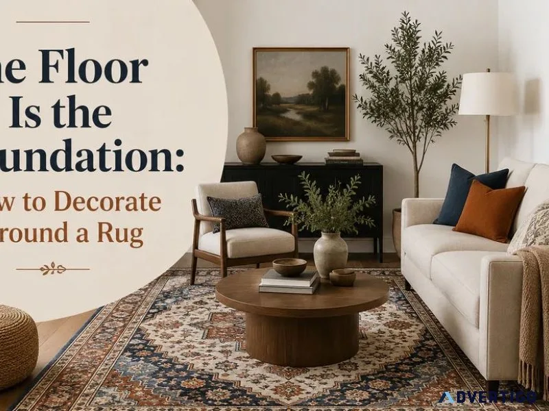 The floor is the foundation how to decorate around a rug