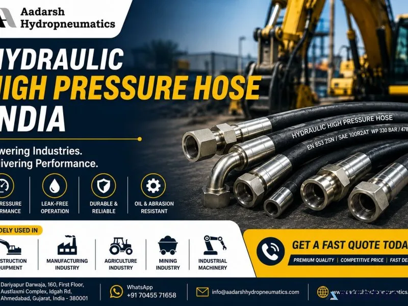 Hydraulic high pressure hose supplier in ahmedabad