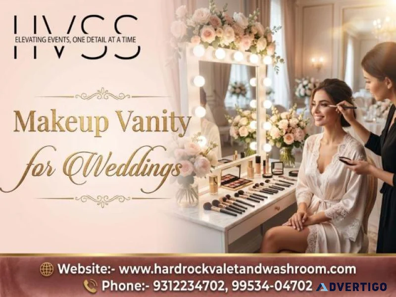 Makeup vanity for weddings hardrock delhi services