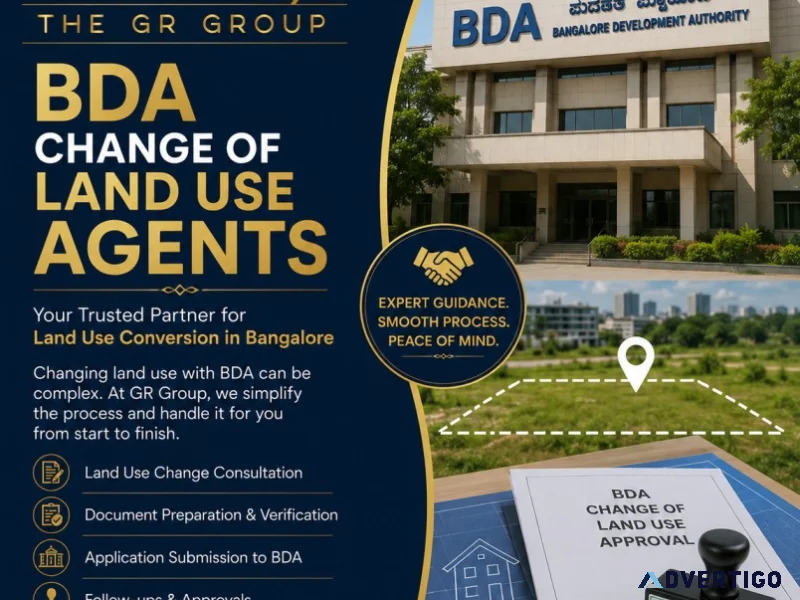 Bda change of land use agents in bangalore gr group