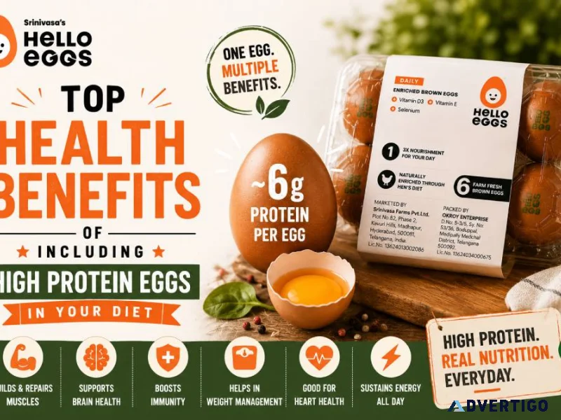 Top health benefits of including high protein eggs in your diet