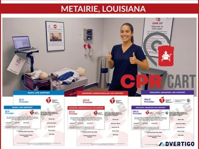 Cpr certification in metairie la aha bls acls pals courses