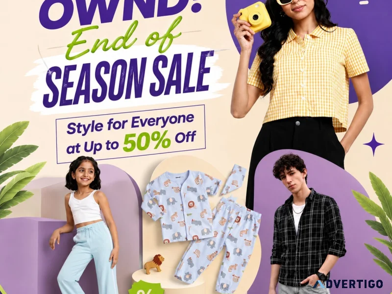 Ownd end of season sale everyone shops everyone slays now