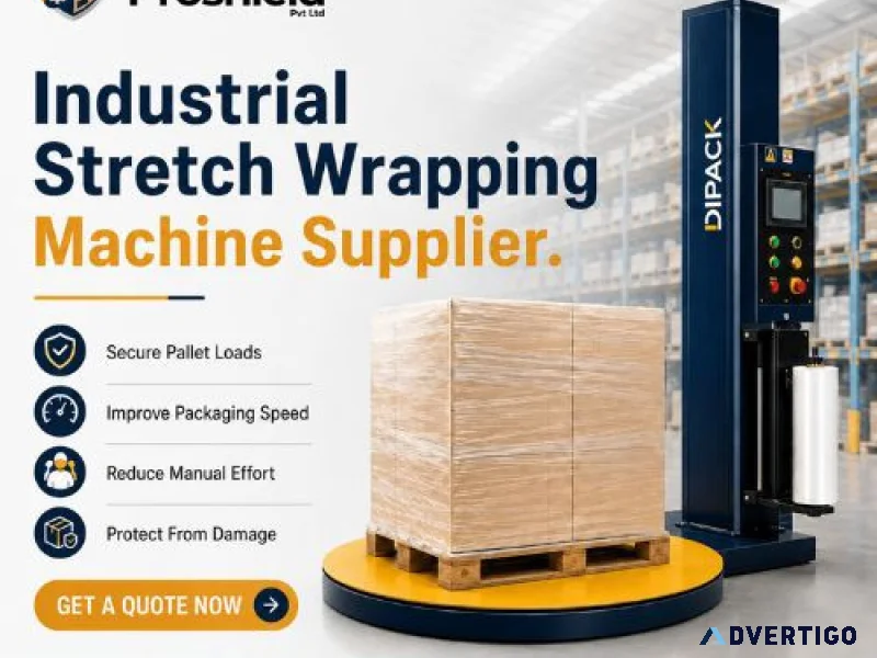 Industrial stretch wrapping machine supplier