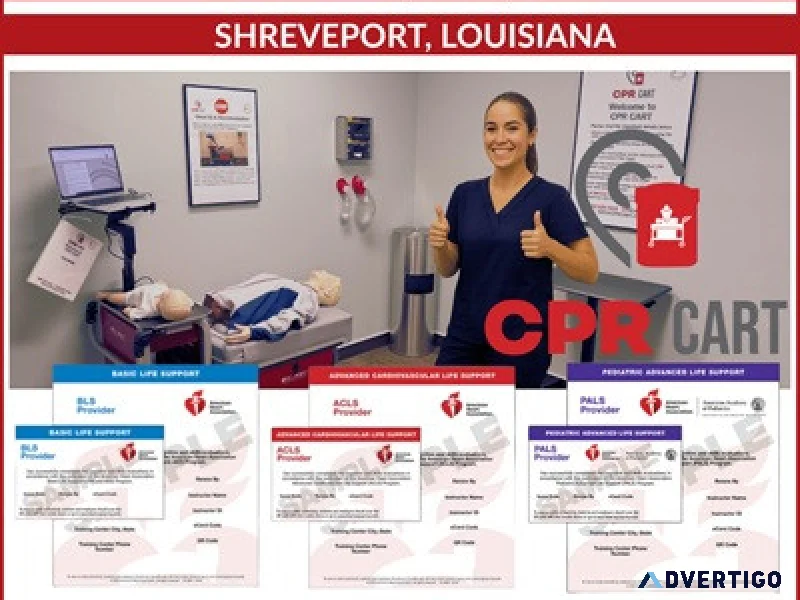 Cpr certification in shreveport la aha bls acls pals