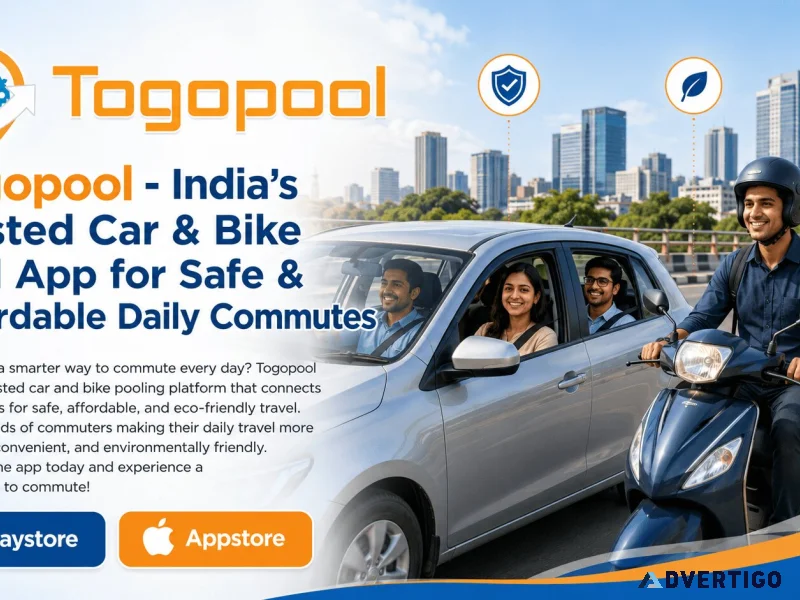 Togopool indias trusted car bike pool app for affordable da