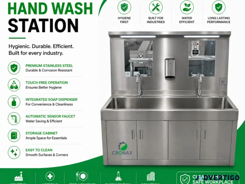Reliable industrial hand wash stations