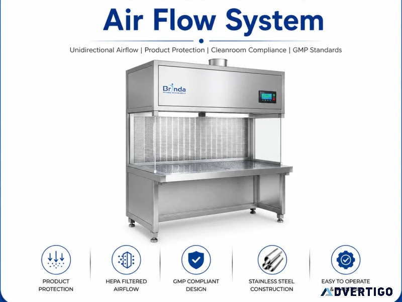 Reverse laminar air flow system pharmaceutical industry