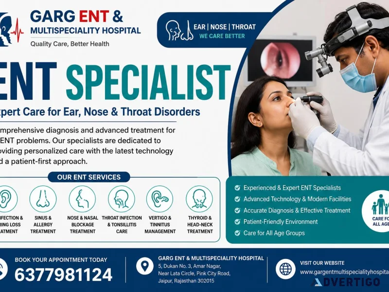 Ent specialist expert ear nose throat treatment garg ent