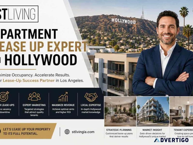 Complete apartment lease up services in hollywood