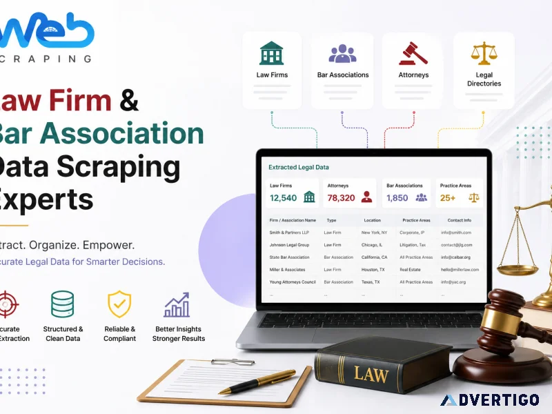Law firm bar association data scraping experts