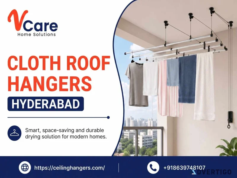 Cloth roof hangers hyderabad quality installation sales