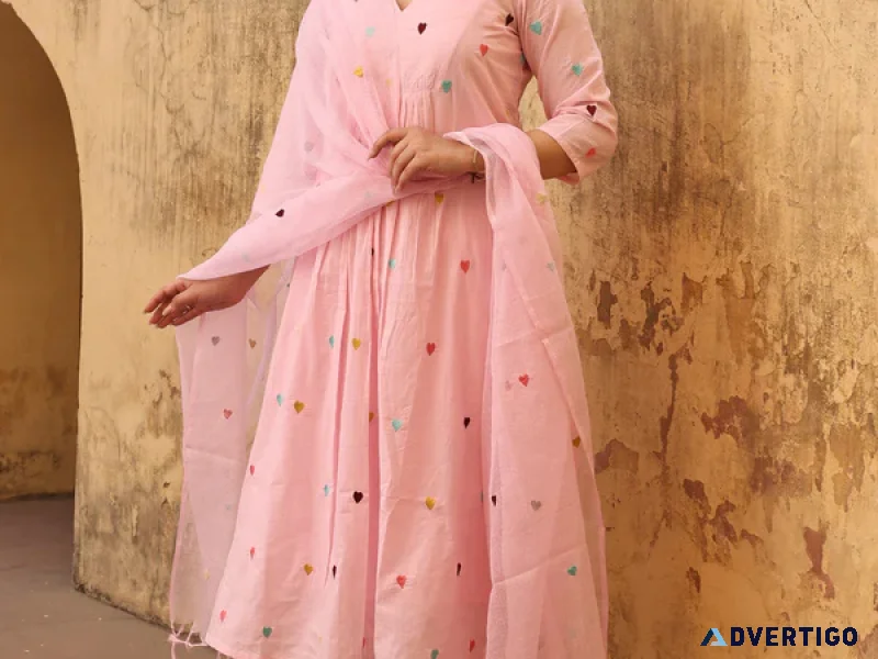 Traditional indian suit with pockets stylish straight suit set