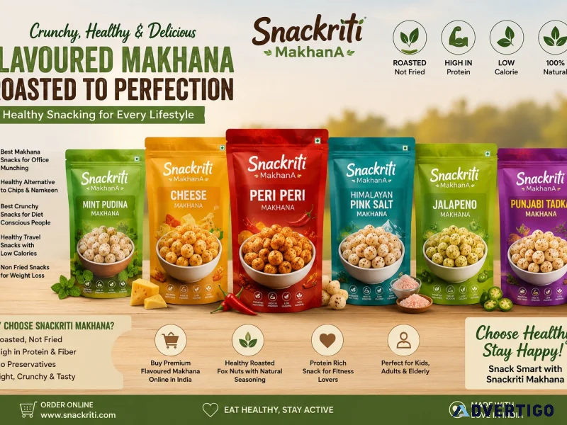 Best flavoured makhana snacks for healthy lifestyle