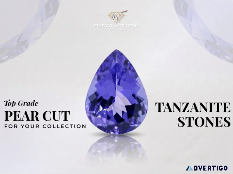 Top grade pear cut tanzanite stones for your collection