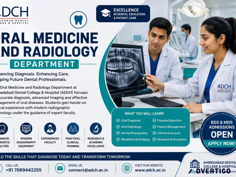 Oral medicine and radiology department