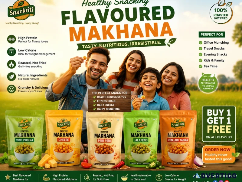 Best flavoured fox nuts snacks for weight loss