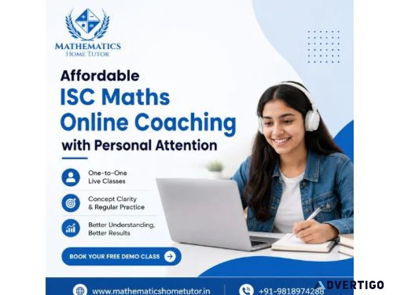 Affordable ISC Maths Online Coaching with Personal Attention