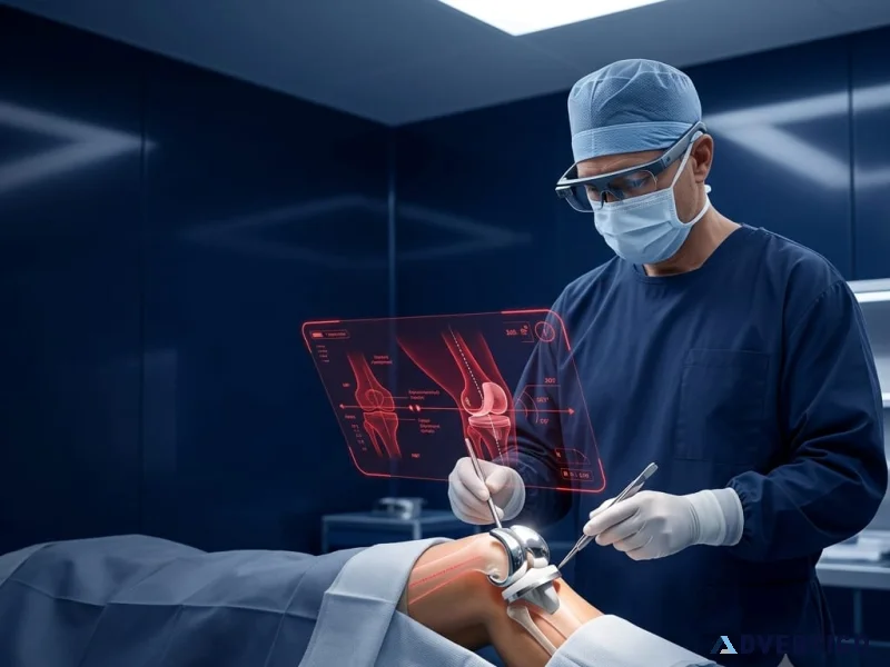 Augmented reality knee replacement surgery for precision joint c