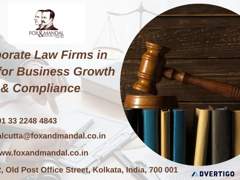 Corporate law firms in india for business growth compliance